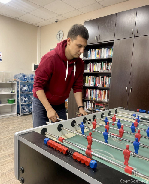 Провели турнир по кикеру